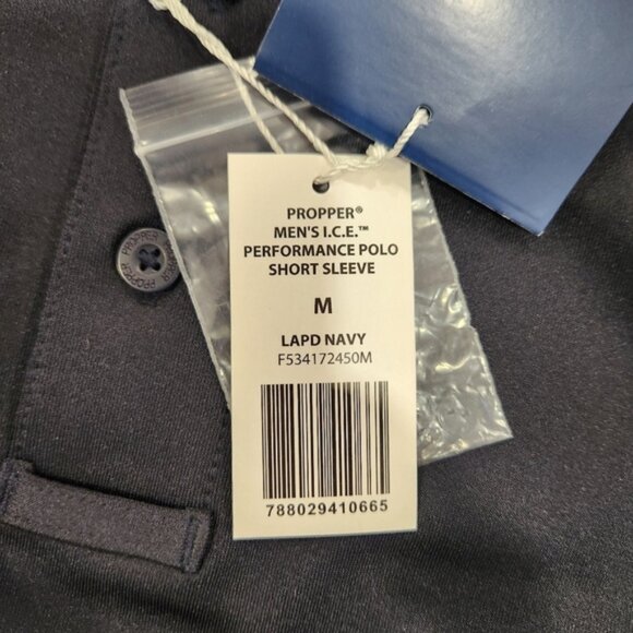 NEW Propper ICE I.C.E. LAPD Navy Blue Performance Polo Shirt Mens Medium - Picture 9 of 15